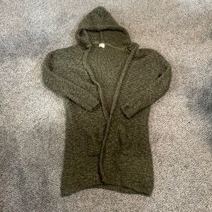 Poof Apparel Hooded Cardigan